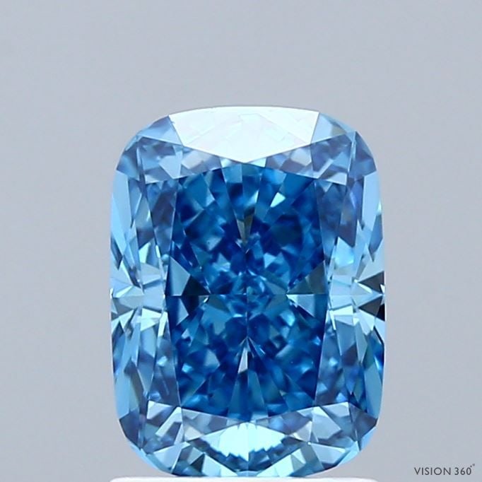 Loose Diamond - CUSHION MODIFIED 1.84ct Fancy Vivid Blue VS1: Loose Diamond - CUSHION MODIFIED 1.84ct Fancy Vivid Blue VS1 Source: This is a real non-mined Diamond that has been grown in a lab Shape: CUSHION MODIFIED Carats: 1.84 Color: Fancy Vivid Blue Certific