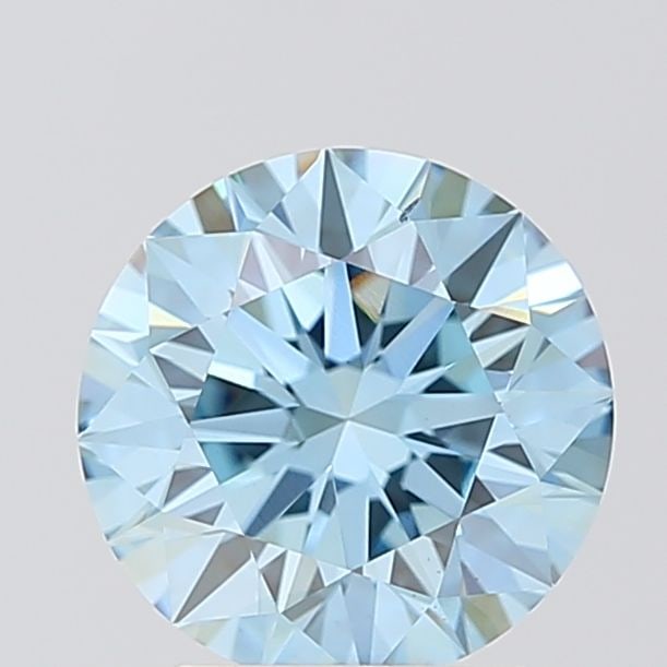 Ideal Loose Diamond - ROUND 2.51ct Fancy Vivid Blue VS1: Ideal Loose Diamond - ROUND 2.51ct Fancy Vivid Blue VS1 Source: This is a real non-mined Diamond that has been grown in a lab Shape: ROUND Carats: 2.51 Color: Fancy Vivid Blue Certification: IGI Video