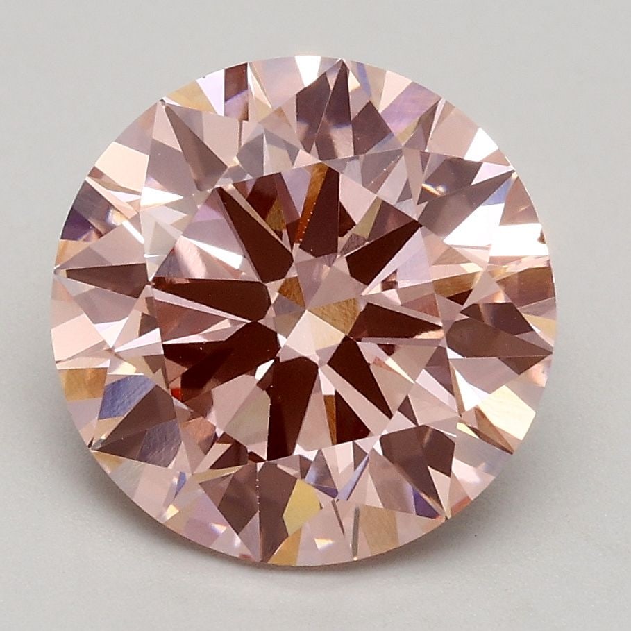 Loose Diamond - ROUND 2.52ct Fancy Intense Pink VS1: Loose Diamond - ROUND 2.52ct Fancy Intense Pink VS1 Source: This is a real non-mined Diamond that has been grown in a lab Shape: ROUND Carats: 2.52 Color: Fancy Intense Pink Certification: IGI Video: