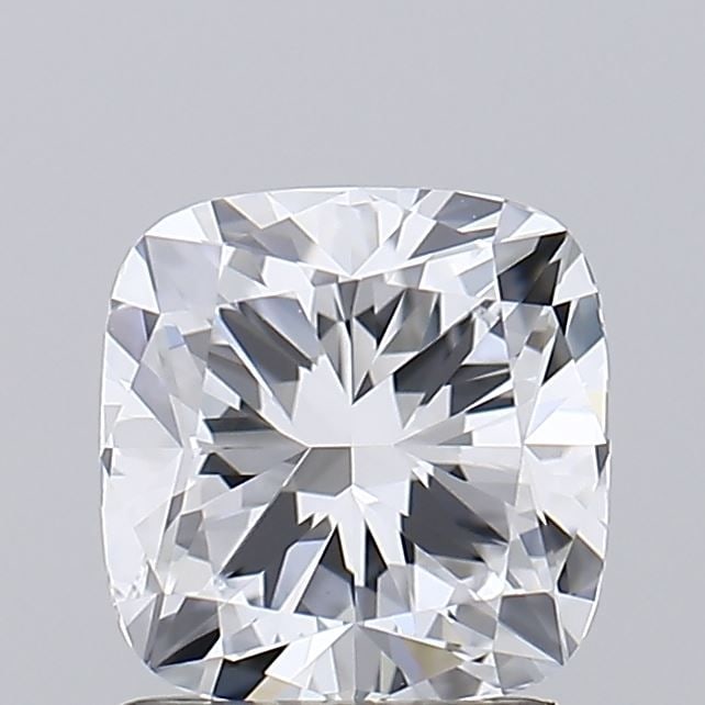 Loose Diamond - CUSHION BRILLIANT 1.37ct D VVS2: Loose Diamond - CUSHION BRILLIANT 1.37ct D VVS2 Source: This is a real non-mined Diamond that has been grown in a lab Shape: CUSHION BRILLIANT Carats: 1.37 Color: D Clarity: VVS2 Certification: IGI Vi