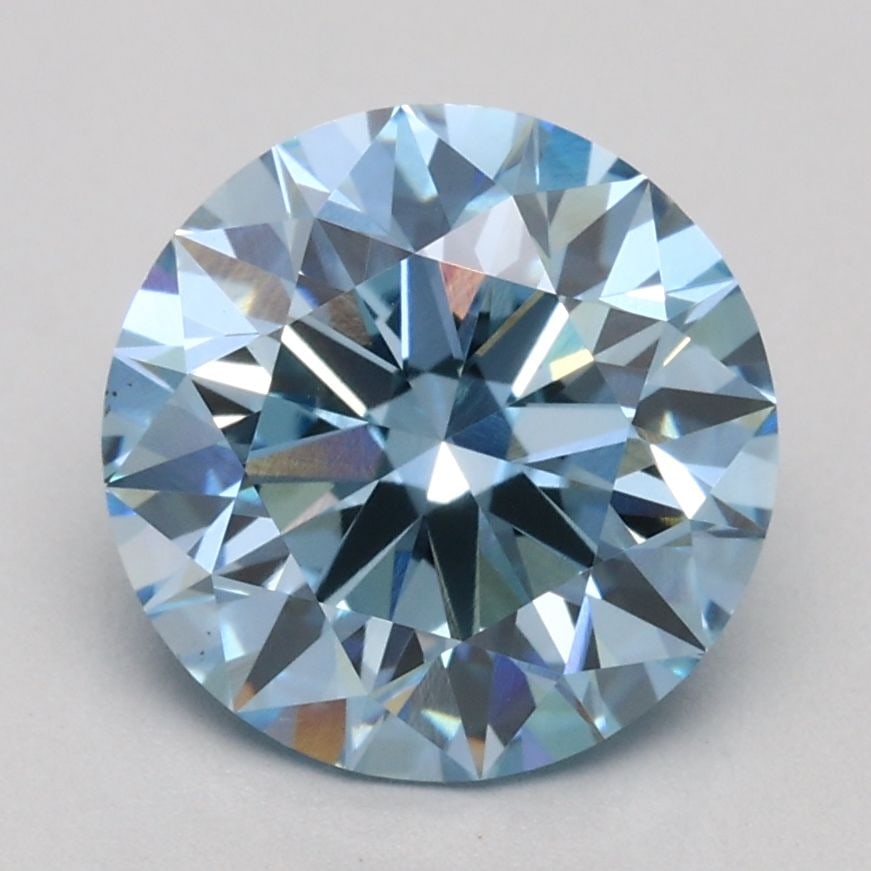 Ideal Loose Diamond - ROUND 2.04ct Fancy Blue VS1: Ideal Loose Diamond - ROUND 2.04ct Fancy Blue VS1 Source: This is a real non-mined Diamond that has been grown in a lab Shape: ROUND Carats: 2.04 Color: Fancy Blue Certification: IGI Video:
