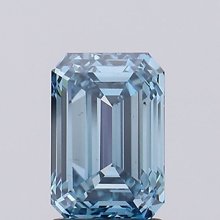 Loose Diamond - EMERALD 2.07ct Fancy Vivid Blue VS2: Loose Diamond - EMERALD 2.07ct Fancy Vivid Blue VS2 Source: This is a real non-mined Diamond that has been grown in a lab Shape: EMERALD Carats: 2.07 Color: Fancy Vivid Blue Certification: IGI Video: