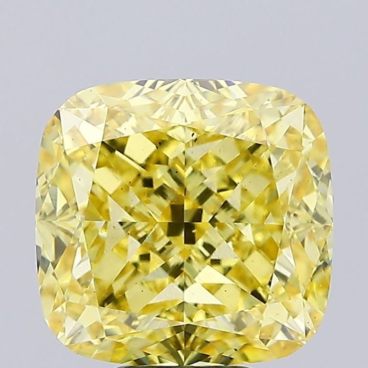 Loose Diamond - CUSHION MODIFIED 9.29ct Fancy Vivid Yellow VS2: Loose Diamond - CUSHION MODIFIED 9.29ct Fancy Vivid Yellow VS2 Source: This is a real non-mined Diamond that has been grown in a lab Shape: CUSHION MODIFIED Carats: 9.29 Color: Fancy Vivid Yellow Cert