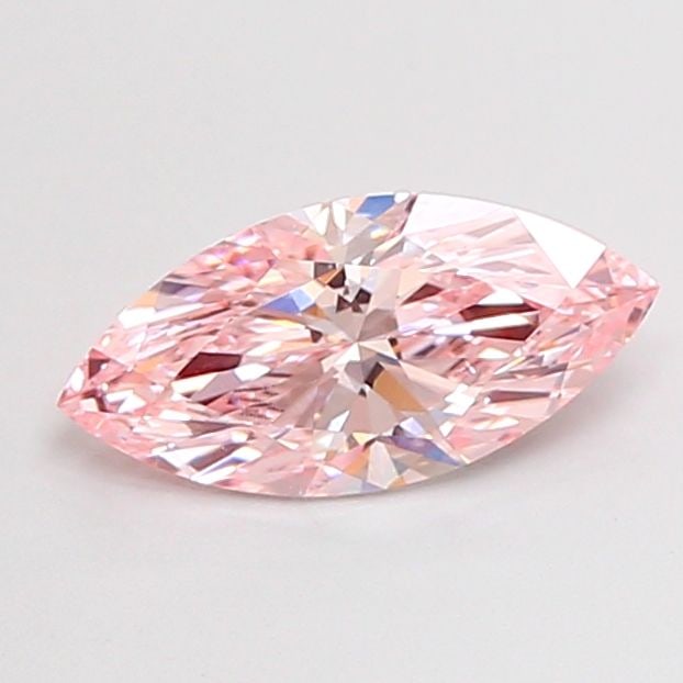 Loose Diamond - MARQUISE 0.97ct Fancy Vivid Pink VVS2: Loose Diamond - MARQUISE 0.97ct Fancy Vivid Pink VVS2 Source: This is a real non-mined Diamond that has been grown in a lab Shape: MARQUISE Carats: 0.97 Color: Fancy Vivid Pink Certification: IGI Vide