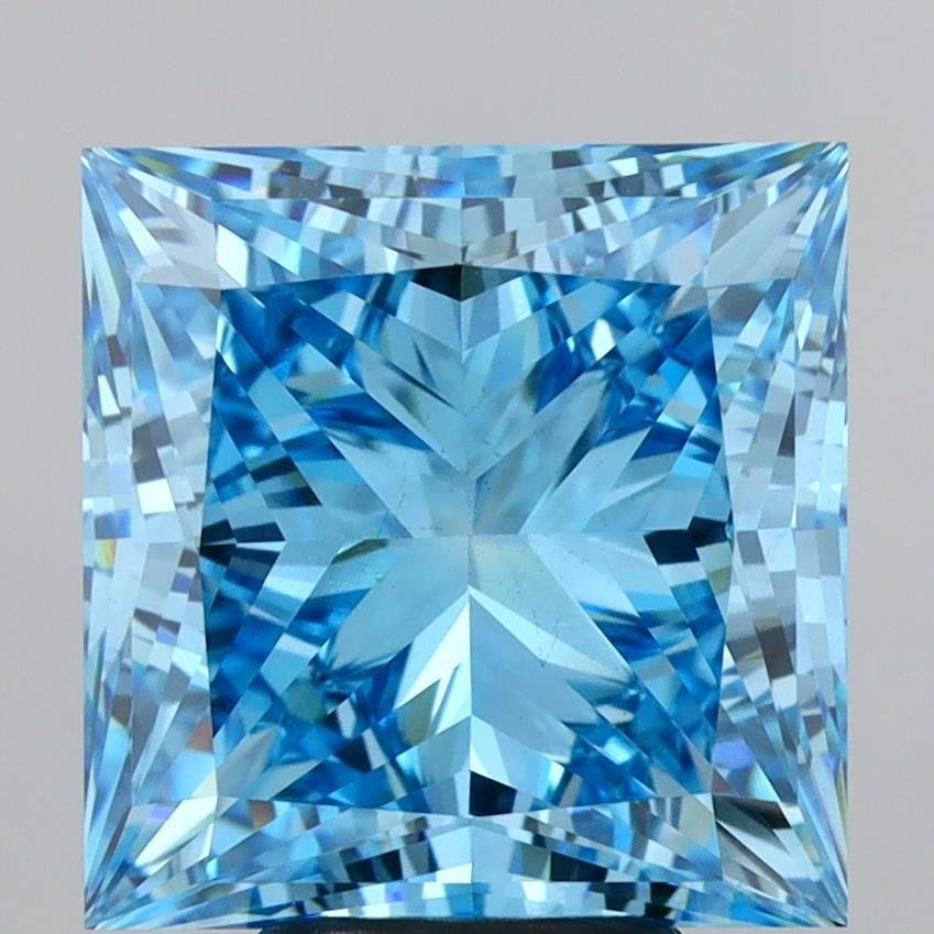 Loose Diamond - PRINCESS 7.01ct Fancy Vivid Blue VS1: Loose Diamond - PRINCESS 7.01ct Fancy Vivid Blue VS1 Source: This is a real non-mined Diamond that has been grown in a lab Shape: PRINCESS Carats: 7.01 Color: Fancy Vivid Blue Certification: IGI Video