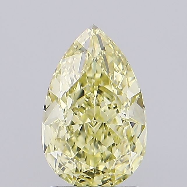 Loose Diamond - PEAR 2.07ct Fancy Intense Yellow VVS2: Loose Diamond - PEAR 2.07ct Fancy Intense Yellow VVS2 Source: This is a real non-mined Diamond that has been grown in a lab Shape: PEAR Carats: 2.07 Color: Fancy Intense Yellow Certification: IGI Vide