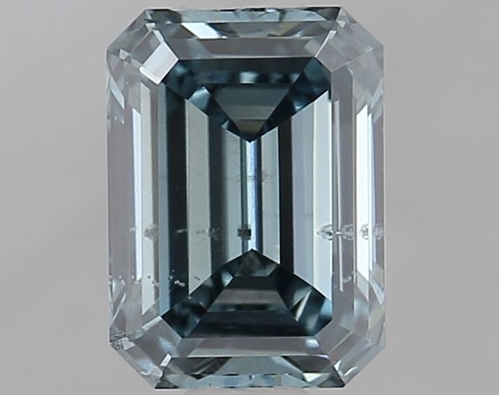Loose Diamond - EMERALD 0.91ct Fancy Intense Blueish Green SI1 (1 of 1)
