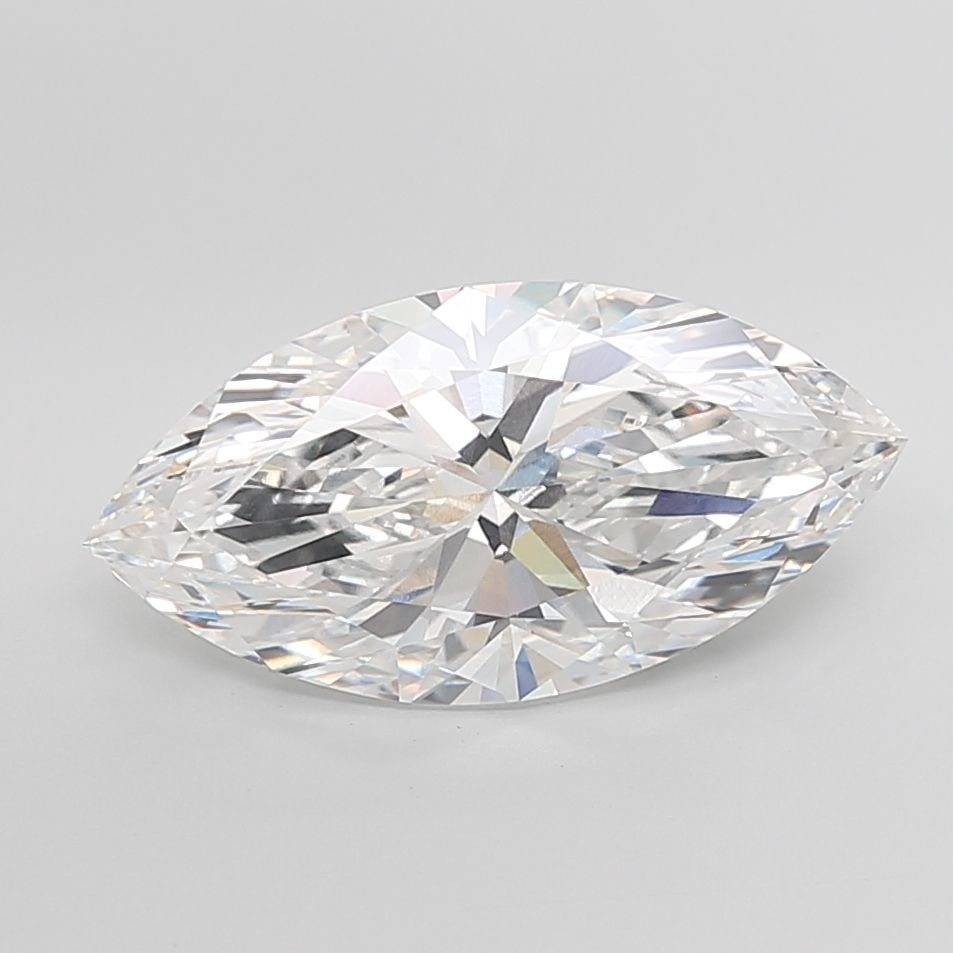 Loose Diamond - MARQUISE 7.55ct E VVS2: Loose Diamond - MARQUISE 7.55ct E VVS2 Source: This is a real non-mined Diamond that has been grown in a lab Shape: MARQUISE Carats: 7.55 Color: E Clarity: VVS2 Certification: IGI Video: