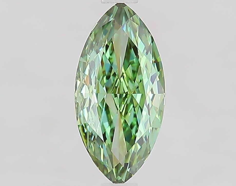 Loose Diamond - MARQUISE 1.36ct Fancy Vivid Green VVS2: Loose Diamond - MARQUISE 1.36ct Fancy Vivid Green VVS2 Source: This is a real non-mined Diamond that has been grown in a lab Shape: MARQUISE Carats: 1.36 Color: Fancy Vivid Green Certification: IGI Vi