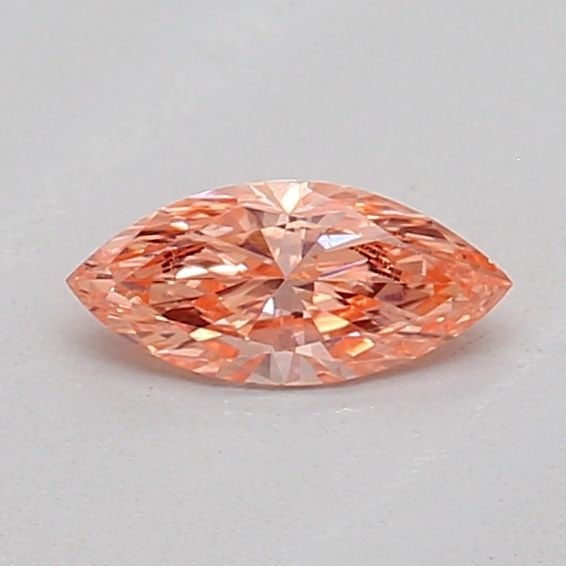 Loose Diamond - MARQUISE 0.15ct Fancy Vivid Pinkish Orange VS2: Loose Diamond - MARQUISE 0.15ct Fancy Vivid Pinkish Orange VS2 Source: This is a real non-mined Diamond that has been grown in a lab Shape: MARQUISE Carats: 0.15 Color: Fancy Vivid Pinkish Orange Cert