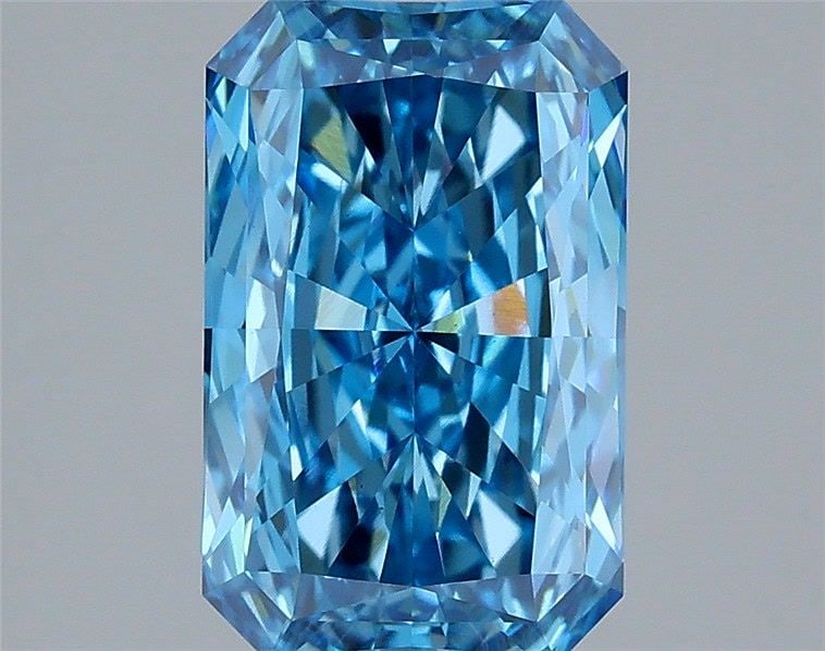 Loose Diamond - RADIANT 2.57ct Fancy Vivid Blue VS1: Loose Diamond - RADIANT 2.57ct Fancy Vivid Blue VS1 Source: This is a real non-mined Diamond that has been grown in a lab Shape: RADIANT Carats: 2.57 Color: Fancy Vivid Blue Certification: IGI Video: