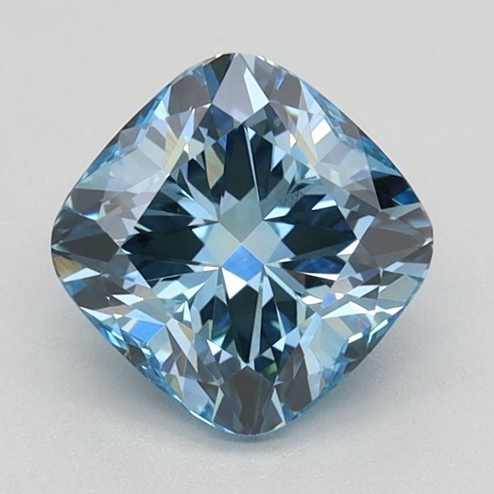 Loose Diamond - CUSHION BRILLIANT 1.09ct Fancy Vivid Blue VS1: Loose Diamond - CUSHION BRILLIANT 1.09ct Fancy Vivid Blue VS1 Source: This is a real non-mined Diamond that has been grown in a lab Shape: CUSHION BRILLIANT Carats: 1.09 Color: Fancy Vivid Blue Certif