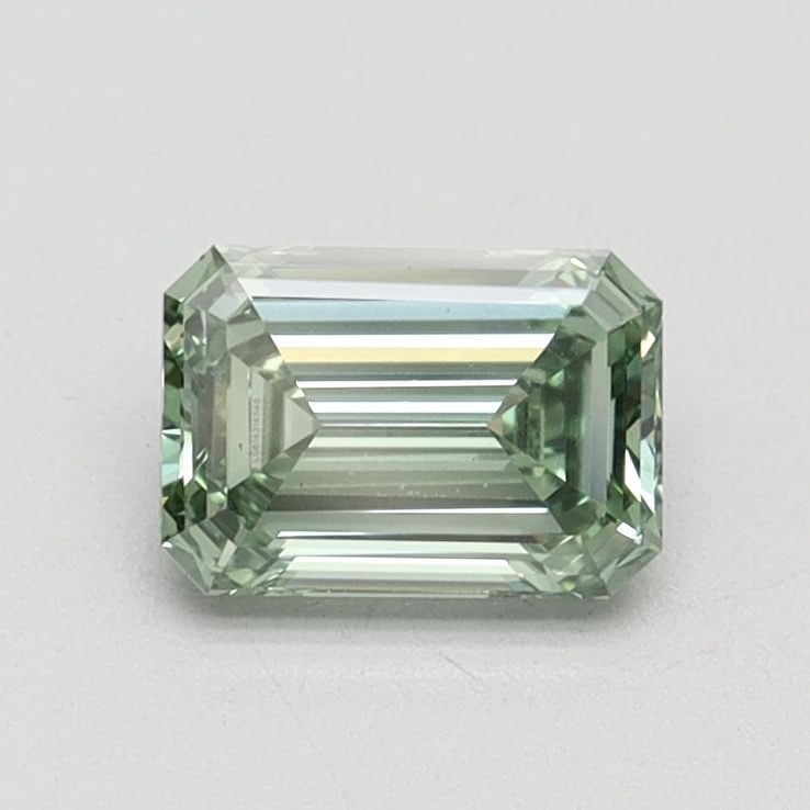 Loose Diamond - EMERALD 0.7ct Fancy Vivid Green VS1: Loose Diamond - EMERALD 0.7ct Fancy Vivid Green VS1 Source: This is a real non-mined Diamond that has been grown in a lab Shape: EMERALD Carats: 0.7 Color: Fancy Vivid Green Certification: IGI Video: