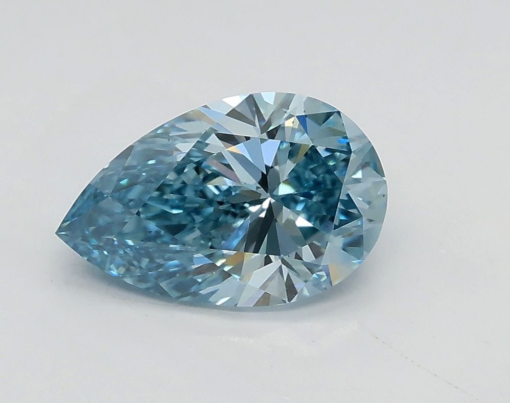 Loose Diamond - PEAR 1.2ct Fancy Intense Blue VS1: Loose Diamond - PEAR 1.2ct Fancy Intense Blue VS1 Source: This is a real non-mined Diamond that has been grown in a lab Shape: PEAR Carats: 1.2 Color: Fancy Intense Blue Certification: IGI Video: