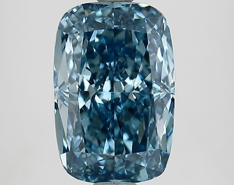 Loose Diamond - CUSHION MODIFIED 3.01ct Fancy Vivid Blue VS1: Loose Diamond - CUSHION MODIFIED 3.01ct Fancy Vivid Blue VS1 Source: This is a real non-mined Diamond that has been grown in a lab Shape: CUSHION MODIFIED Carats: 3.01 Color: Fancy Vivid Blue Certific