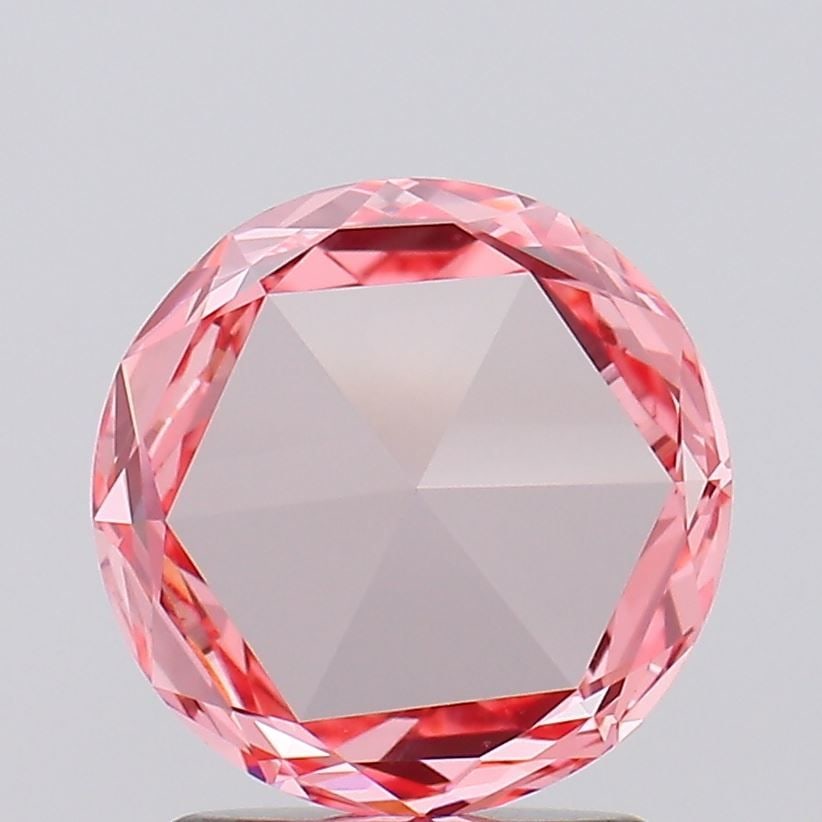 Loose Diamond - ROSE 1.13ct Fancy Vivid Pink VVS2: Loose Diamond - ROSE 1.13ct Fancy Vivid Pink VVS2 Source: This is a real non-mined Diamond that has been grown in a lab Shape: ROSE Carats: 1.13 Color: Fancy Vivid Pink Certification: IGI Video: