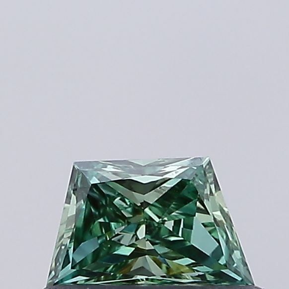Loose Diamond - TRAPEZOID 0.28ct Fancy Vivid Green VVS2: Loose Diamond - TRAPEZOID 0.28ct Fancy Vivid Green VVS2 Source: This is a real non-mined Diamond that has been grown in a lab Shape: TRAPEZOID Carats: 0.28 Color: Fancy Vivid Green Certification: NONE