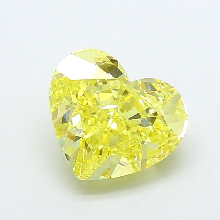 Loose Diamond - HEART 4.02ct Fancy Intense Yellow VS1: Loose Diamond - HEART 4.02ct Fancy Intense Yellow VS1 Source: This is a real non-mined Diamond that has been grown in a lab Shape: HEART Carats: 4.02 Color: Fancy Intense Yellow Certification: IGI Vid