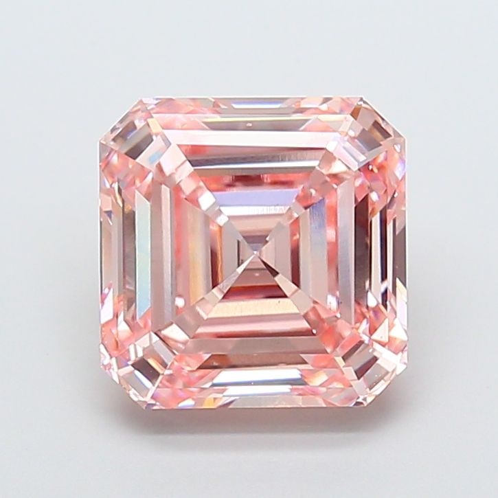 Loose Diamond - ASSCHER 8.05ct Fancy Intense Pink VS1: Loose Diamond - ASSCHER 8.05ct Fancy Intense Pink VS1 Source: This is a real non-mined Diamond that has been grown in a lab Shape: ASSCHER Carats: 8.05 Color: Fancy Intense Pink Certification: IGI Vid