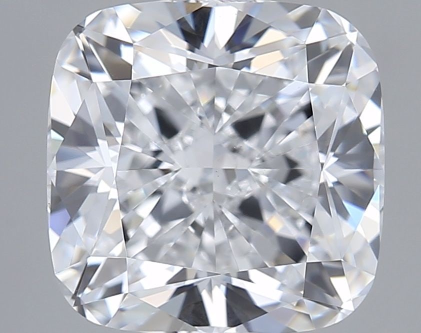 Loose Diamond - CUSHION MODIFIED 2.65ct D VVS2: Loose Diamond - CUSHION MODIFIED 2.65ct D VVS2 Source: This is a real non-mined Diamond that has been grown in a lab Shape: CUSHION MODIFIED Carats: 2.65 Color: D Clarity: VVS2 Certification: IGI Vide
