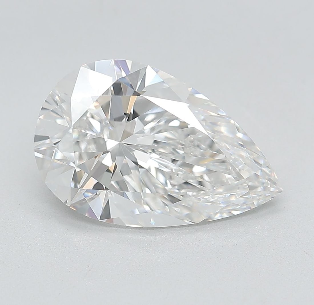 Loose Diamond - PEAR 4.0ct E VVS2: Loose Diamond - PEAR 4.0ct E VVS2 Source: This is a real non-mined Diamond that has been grown in a lab Shape: PEAR Carats: 4.0 Color: E Clarity: VVS2 Certification: IGI Video: