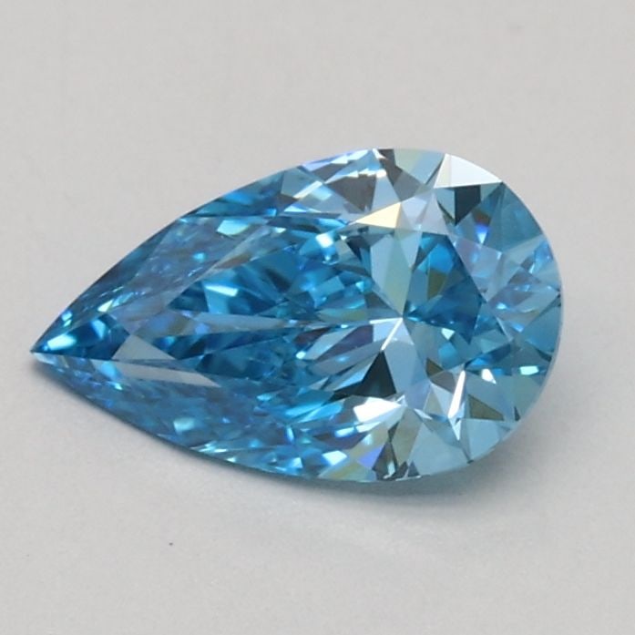 Loose Diamond - PEAR 0.52ct Fancy Vivid Blue VVS2: Loose Diamond - PEAR 0.52ct Fancy Vivid Blue VVS2 Source: This is a real non-mined Diamond that has been grown in a lab Shape: PEAR Carats: 0.52 Color: Fancy Vivid Blue Certification: IGI Video: