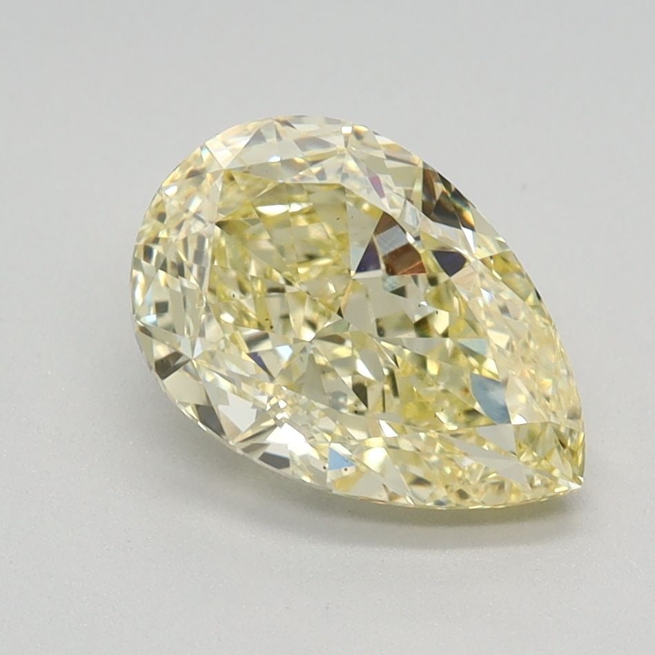 Loose Diamond - PEAR 1.64ct Fancy Intense Yellow VS2: Loose Diamond - PEAR 1.64ct Fancy Intense Yellow VS2 Source: This is a real non-mined Diamond that has been grown in a lab Shape: PEAR Carats: 1.64 Color: Fancy Intense Yellow Certification: IGI Video