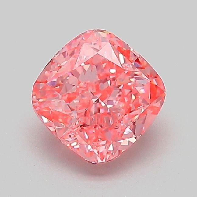 Loose Diamond - CUSHION MODIFIED 1.02ct Fancy Vivid Pink VVS2: Loose Diamond - CUSHION MODIFIED 1.02ct Fancy Vivid Pink VVS2 Source: This is a real non-mined Diamond that has been grown in a lab Shape: CUSHION MODIFIED Carats: 1.02 Color: Fancy Vivid Pink Certifi