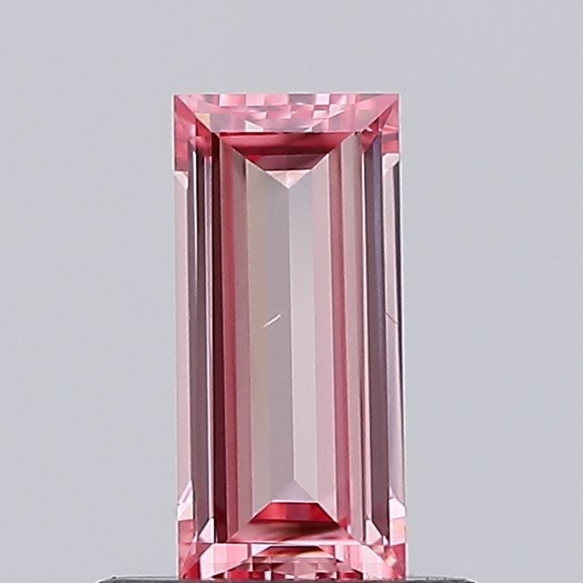 Loose Diamond - BAGUETTE 0.51ct Fancy Intense Pink VS2: Loose Diamond - BAGUETTE 0.51ct Fancy Intense Pink VS2 Source: This is a real non-mined Diamond that has been grown in a lab Shape: BAGUETTE Carats: 0.51 Color: Fancy Intense Pink Certification: NONE 