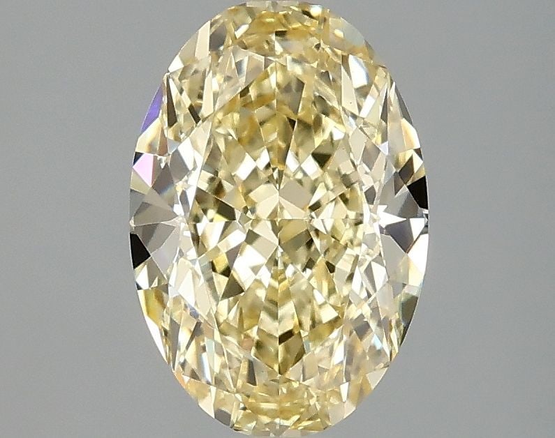 Loose Diamond - OVAL 2.07ct Fancy Intense Yellow VS1: Loose Diamond - OVAL 2.07ct Fancy Intense Yellow VS1 Source: This is a real non-mined Diamond that has been grown in a lab Shape: OVAL Carats: 2.07 Color: Fancy Intense Yellow Certification: IGI Video