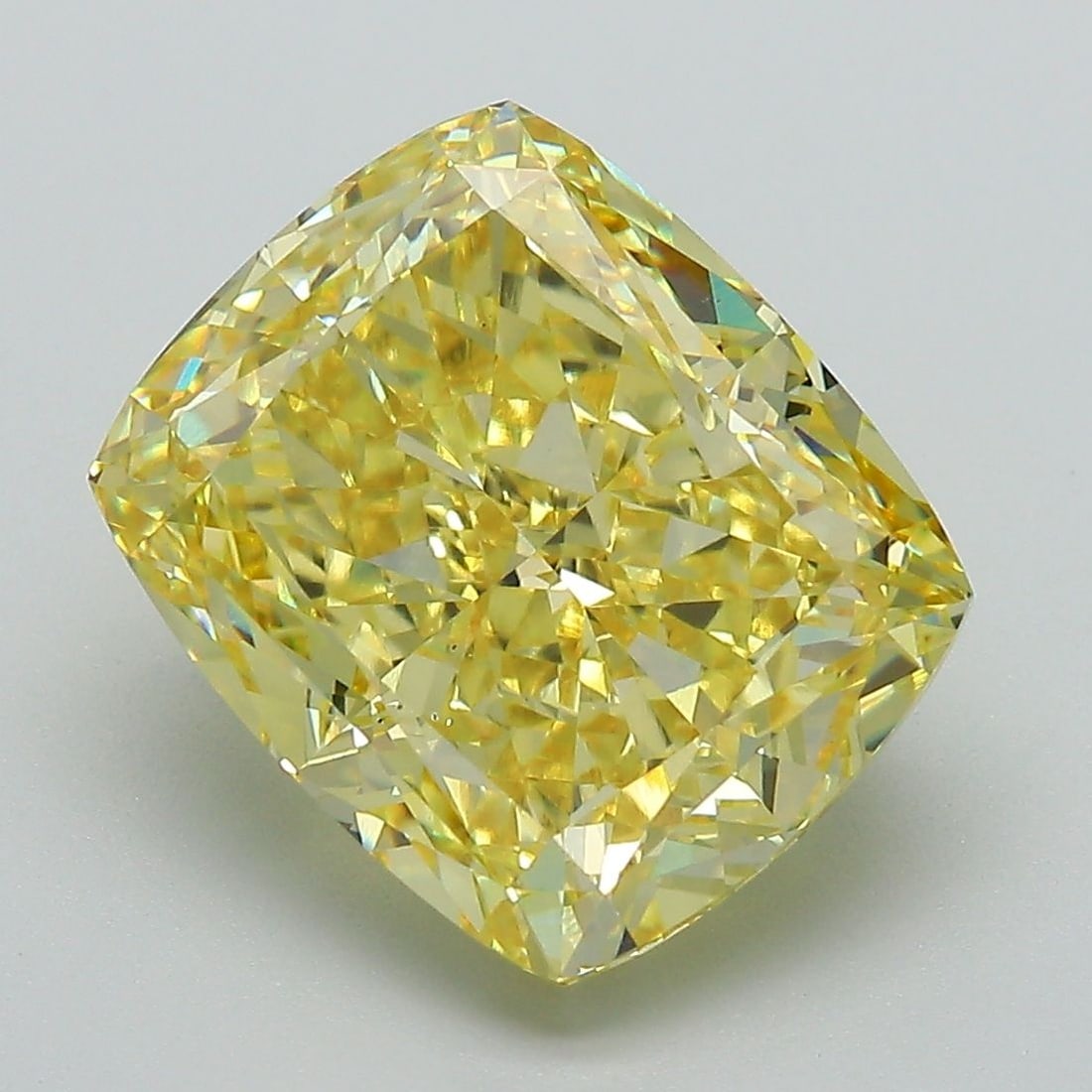 Loose Diamond - CUSHION MODIFIED 6.29ct Fancy Vivid Yellow VS2: Loose Diamond - CUSHION MODIFIED 6.29ct Fancy Vivid Yellow VS2 Source: This is a real non-mined Diamond that has been grown in a lab Shape: CUSHION MODIFIED Carats: 6.29 Color: Fancy Vivid Yellow Cert