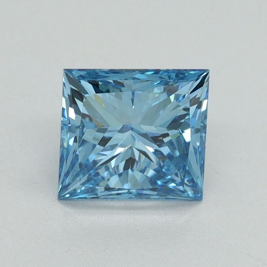 Loose Diamond - PRINCESS 1.51ct Fancy Vivid Blue VS1: Loose Diamond - PRINCESS 1.51ct Fancy Vivid Blue VS1 Source: This is a real non-mined Diamond that has been grown in a lab Shape: PRINCESS Carats: 1.51 Color: Fancy Vivid Blue Certification: IGI Video