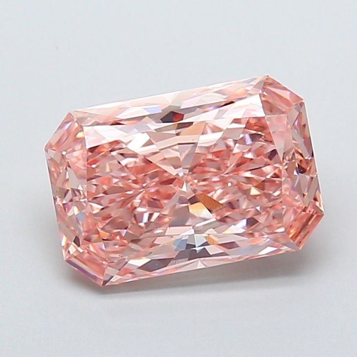 Loose Diamond - RADIANT 4.02ct Fancy Vivid Pink VS1: Loose Diamond - RADIANT 4.02ct Fancy Vivid Pink VS1 Source: This is a real non-mined Diamond that has been grown in a lab Shape: RADIANT Carats: 4.02 Color: Fancy Vivid Pink Certification: IGI Video: