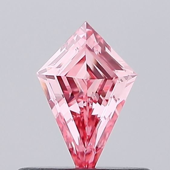 Loose Diamond - KITE 0.28ct Fancy Vivid Pink VVS2: Loose Diamond - KITE 0.28ct Fancy Vivid Pink VVS2 Source: This is a real non-mined Diamond that has been grown in a lab Shape: KITE Carats: 0.28 Color: Fancy Vivid Pink Certification: IGI Video: