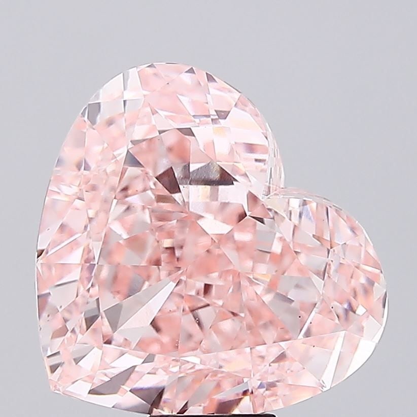 Loose Diamond - HEART 18.4ct Fancy Vivid Pink VS1: Loose Diamond - HEART 18.4ct Fancy Vivid Pink VS1 Source: This is a real non-mined Diamond that has been grown in a lab Shape: HEART Carats: 18.4 Color: Fancy Vivid Pink Certification: IGI Video: