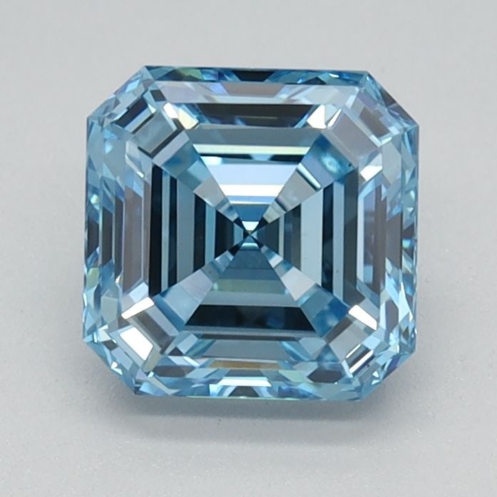 Loose Diamond - SQUARE EMERALD 1.01ct Fancy Intense Blue VS1: Loose Diamond - SQUARE EMERALD 1.01ct Fancy Intense Blue VS1 Source: This is a real non-mined Diamond that has been grown in a lab Shape: SQUARE EMERALD Carats: 1.01 Color: Fancy Intense Blue Certific