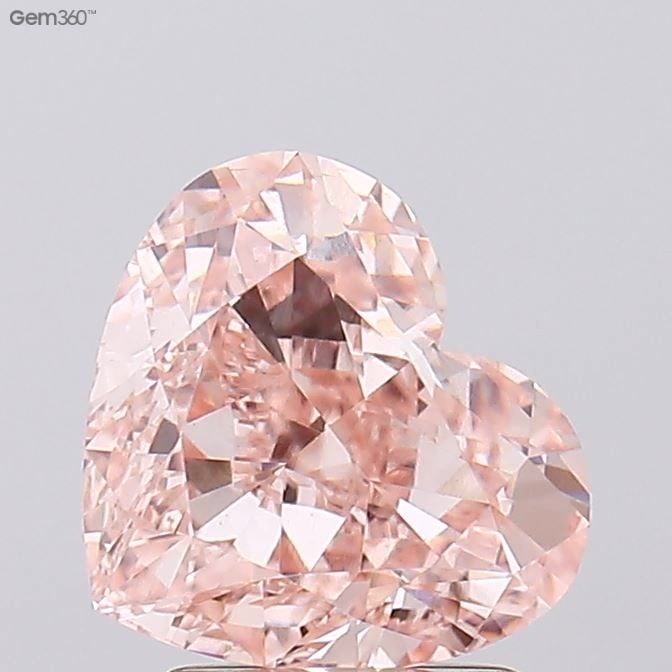 Loose Diamond - HEART 2.62ct Fancy Intense Pink VS1: Loose Diamond - HEART 2.62ct Fancy Intense Pink VS1 Source: This is a real non-mined Diamond that has been grown in a lab Shape: HEART Carats: 2.62 Color: Fancy Intense Pink Certification: IGI Video: