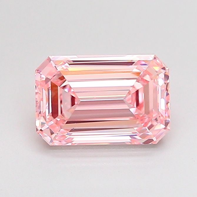 Loose Diamond - EMERALD 1.57ct Fancy Vivid Pink VS1: Loose Diamond - EMERALD 1.57ct Fancy Vivid Pink VS1 Source: This is a real non-mined Diamond that has been grown in a lab Shape: EMERALD Carats: 1.57 Color: Fancy Vivid Pink Certification: IGI Video: