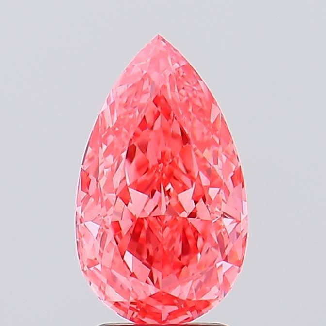 Loose Diamond - PEAR 1.93ct Fancy Vivid Pink VS1: Loose Diamond - PEAR 1.93ct Fancy Vivid Pink VS1 Source: This is a real non-mined Diamond that has been grown in a lab Shape: PEAR Carats: 1.93 Color: Fancy Vivid Pink Certification: IGI Video:
