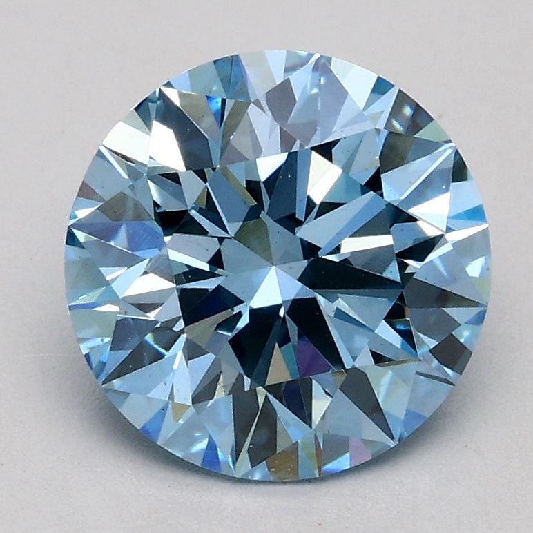 Ideal Loose Diamond - ROUND 1.56ct Fancy Blue VS1: Ideal Loose Diamond - ROUND 1.56ct Fancy Blue VS1 Source: This is a real non-mined Diamond that has been grown in a lab Shape: ROUND Carats: 1.56 Color: Fancy Blue Certification: IGI Video:
