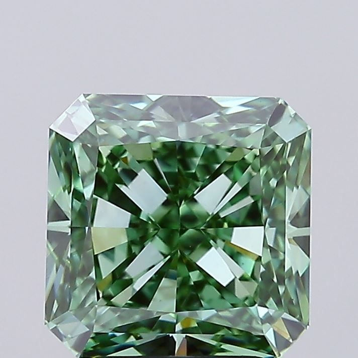 Loose Diamond - SQUARE RADIANT 3.52ct Fancy Vivid Green VS1 (1 of 1)