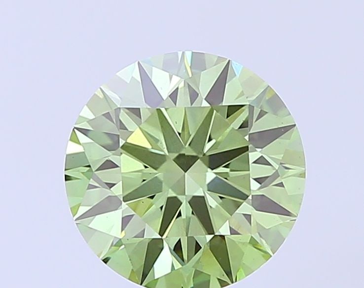 Ideal Loose Diamond - ROUND 2.6ct Fancy Vivid Green VS1: Ideal Loose Diamond - ROUND 2.6ct Fancy Vivid Green VS1 Source: This is a real non-mined Diamond that has been grown in a lab Shape: ROUND Carats: 2.6 Color: Fancy Vivid Green Certification: IGI Video