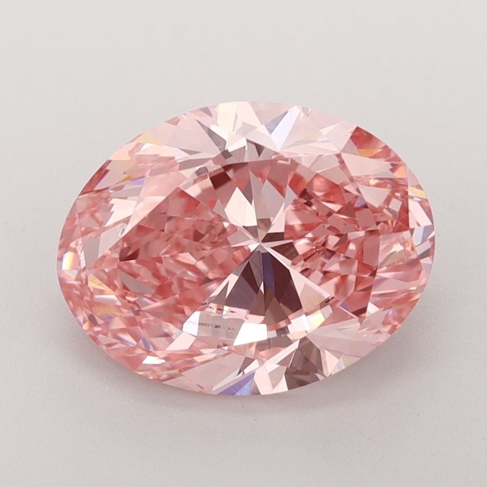 Loose Diamond - OVAL 3.0ct Fancy Vivid Pink VS1: Loose Diamond - OVAL 3.0ct Fancy Vivid Pink VS1 Source: This is a real non-mined Diamond that has been grown in a lab Shape: OVAL Carats: 3.0 Color: Fancy Vivid Pink Certification: IGI Video: