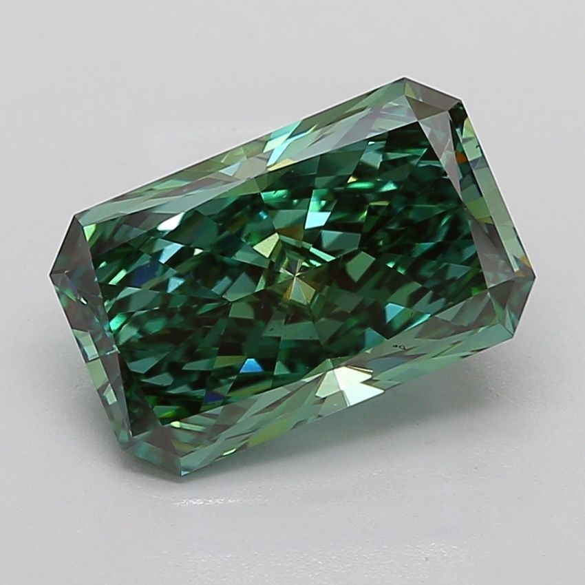 Loose Diamond - EMERALD 6.03ct Fancy Vivid Green VS1 (1 of 1)