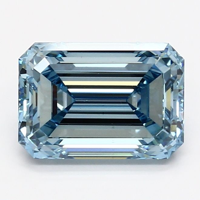 Loose Diamond - EMERALD 2.85ct Fancy Intense Blue VS1: Loose Diamond - EMERALD 2.85ct Fancy Intense Blue VS1 Source: This is a real non-mined Diamond that has been grown in a lab Shape: EMERALD Carats: 2.85 Color: Fancy Intense Blue Certification: IGI Vid