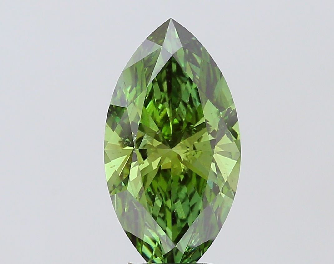 Loose Diamond - MARQUISE 3.5ct Fancy Vivid Green SI2: Loose Diamond - MARQUISE 3.5ct Fancy Vivid Green SI2 Source: This is a real non-mined Diamond that has been grown in a lab Shape: MARQUISE Carats: 3.5 Color: Fancy Vivid Green Certification: IGI Addit