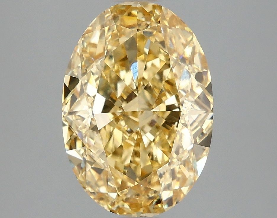 Loose Diamond - OVAL 3.07ct Fancy Intense Yellow VVS2: Loose Diamond - OVAL 3.07ct Fancy Intense Yellow VVS2 Source: This is a real non-mined Diamond that has been grown in a lab Shape: OVAL Carats: 3.07 Color: Fancy Intense Yellow Certification: IGI Vide