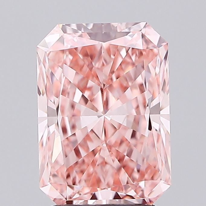 Loose Diamond - RADIANT 2.07ct Fancy Vivid Pink VS1: Loose Diamond - RADIANT 2.07ct Fancy Vivid Pink VS1 Source: This is a real non-mined Diamond that has been grown in a lab Shape: RADIANT Carats: 2.07 Color: Fancy Vivid Pink Certification: IGI Video: