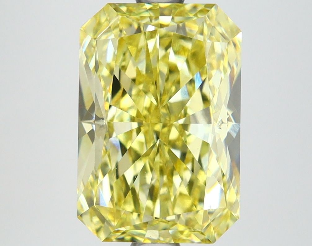 Loose Diamond - RADIANT 3.51ct Fancy Vivid Yellow VVS2: Loose Diamond - RADIANT 3.51ct Fancy Vivid Yellow VVS2 Source: This is a real non-mined Diamond that has been grown in a lab Shape: RADIANT Carats: 3.51 Color: Fancy Vivid Yellow Certification: IGI Vi