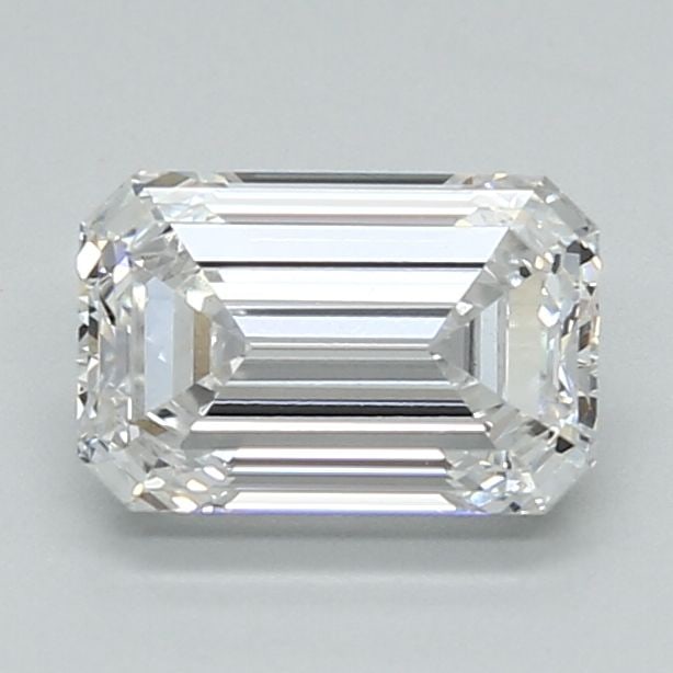 Loose Diamond - EMERALD 1.44ct E VVS2: Loose Diamond - EMERALD 1.44ct E VVS2 Source: This is a real non-mined Diamond that has been grown in a lab Shape: EMERALD Carats: 1.44 Color: E Clarity: VVS2 Certification: IGI Video: